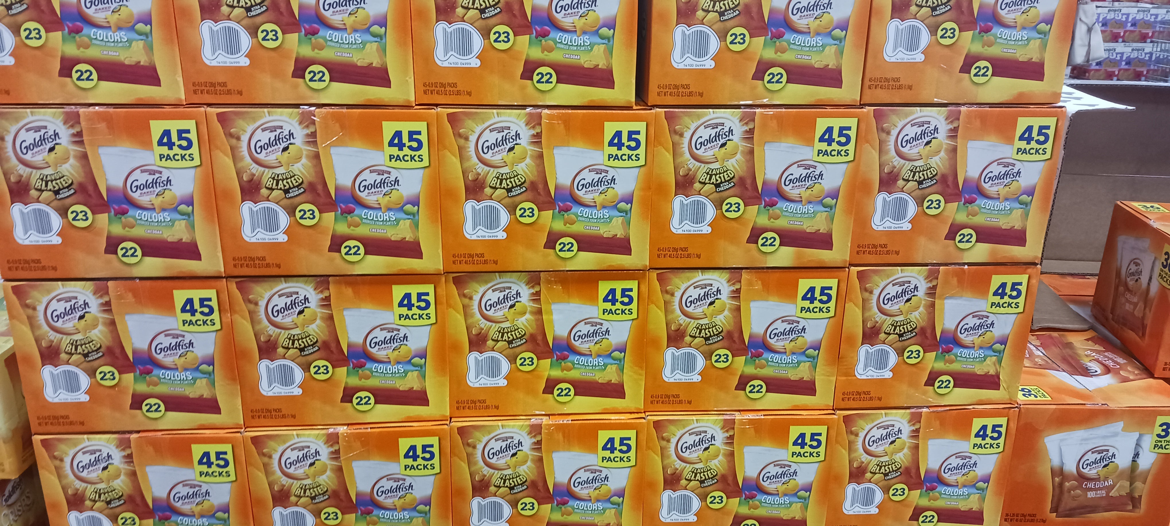 GoldFish Cheddar Bake 45 packs