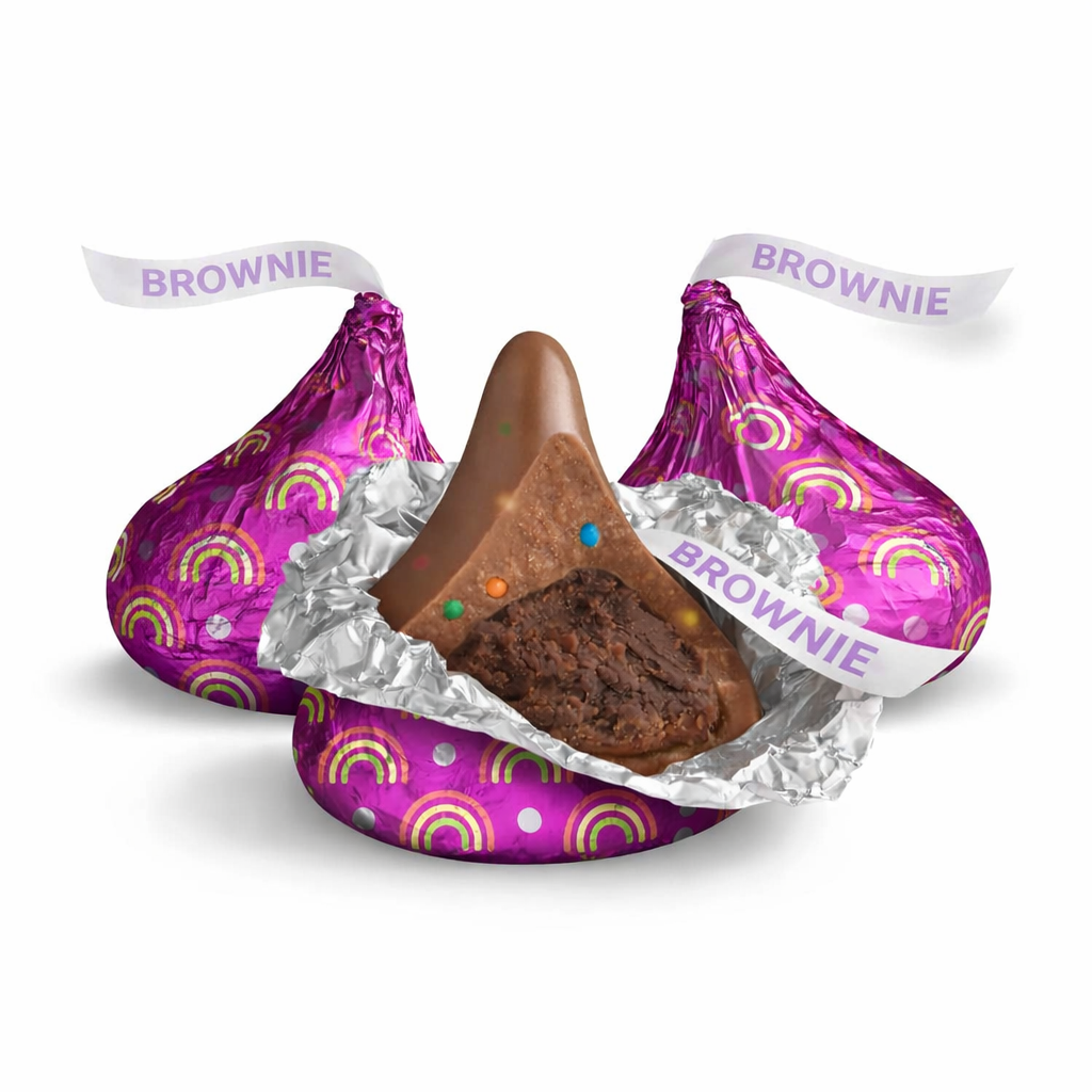 Hershey's Kisses Rainbow Brownie Flavored Candy – Bulk Value Bag
