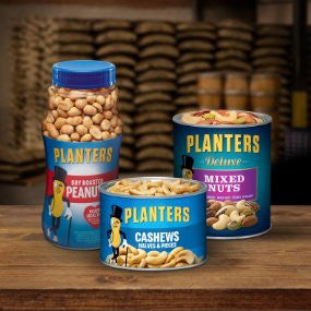 Planters Cocktail Peanuts, Lightly Salted, 16 Ounce Canister (Pack of 6)