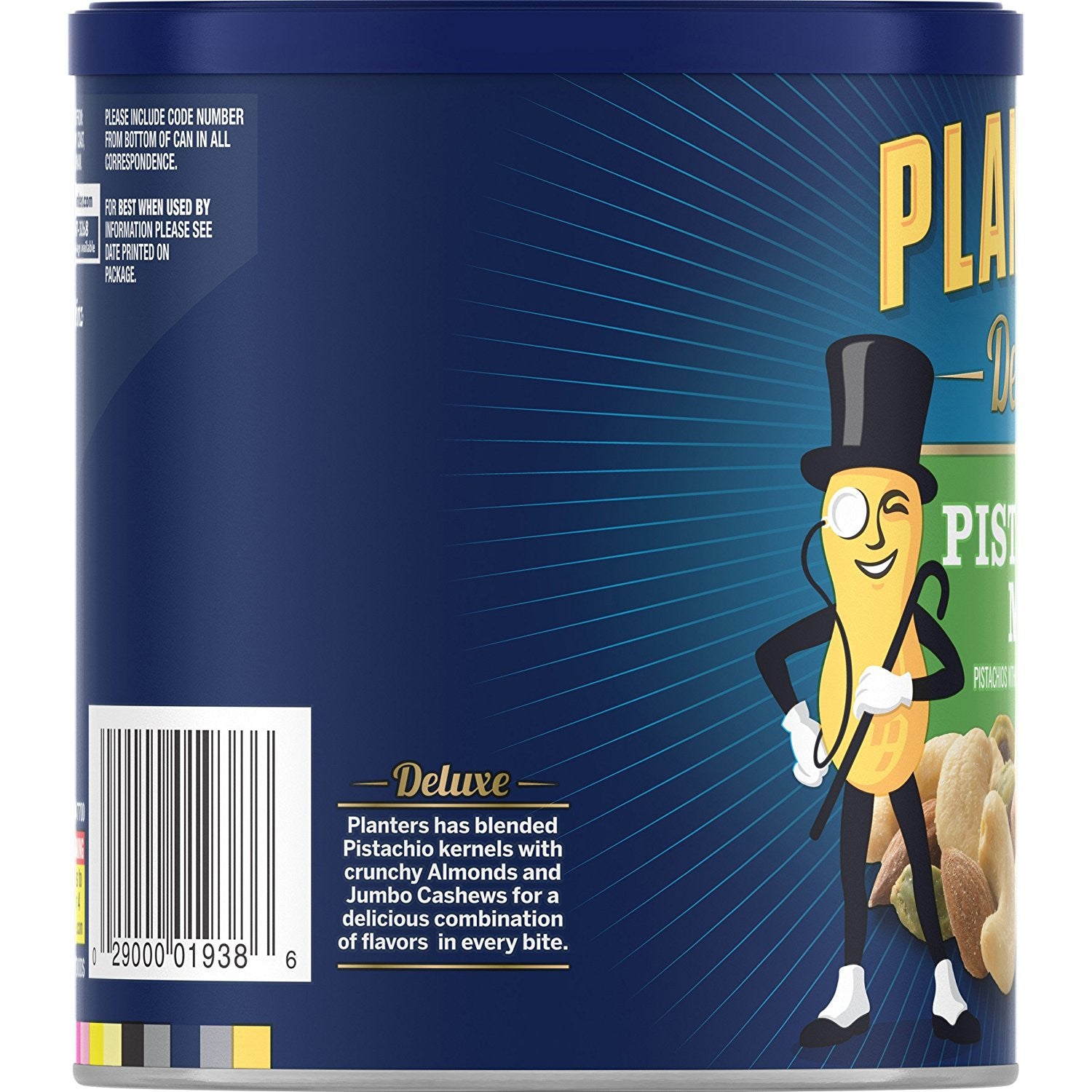 Planters Deluxe Pistachio Mix, Salted, 14.5 Ounce Canister