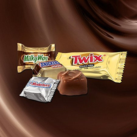 MARS Chocolate Minis Size Candy Bars Variety Mix 4-Pound 240-Piece Bag