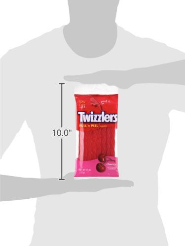 TWIZZLERS PULL 'N' PEEL Cherry Candy, 6.1 Ounce