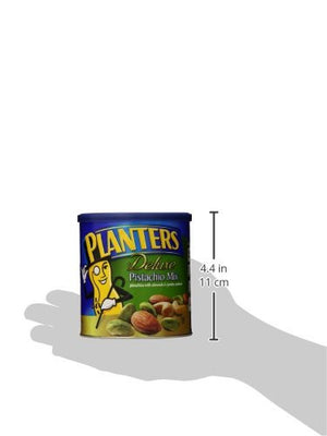 Planters Deluxe Pistachio Mix, Salted, 14.5 Ounce Canister